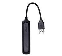 Eighosee Modelos ultrafinos de 1 a 4 puertos USB 2.0 Hub de transmisión de alta velocidad, divisor de concentrador negro