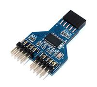 Eighosee Módulo concentrador USB 2.0 de 3 puertos, instalación vertical para escritorio, teclado, mouse, unidad flash USB