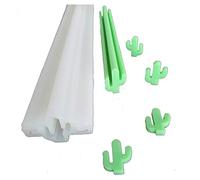 Eighosee Molde de silicona para jabón con forma de columna de cactus, suministros para hacer procesos en frío