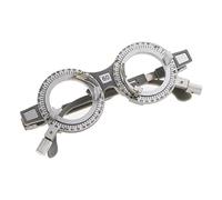 Eighosee Monturas de Lentes de Prueba óPticas Gafas OptometríA ÓPtica Gafas de 60 Mm Lentes de Prueba OftáLmicas