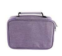 Eighosee multifuncional de alta capacidad con cremallera para 72 bolígrafos, color , Purple