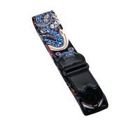 Eighosee Nueva Correa de PoliéSter con ImpresióN en Color para Bajo de Guitarra AcúStica EléCtrica Que Puede Poner PúAs