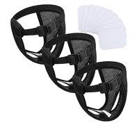 Eighosee PañAles para Perros de 3 Piezas con 9 Almohadillas de AlgodóN Pantalones Protectores Lavables para Perras Pantalones Protectores Lavables (M)