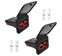 Eighosee Panel de Montaje de Enchufe de 2 Piezas con Cubierta Antipolvo, Base de Panel con Cubierta Antipolvo, Compatible con la Serie Anderson SB175 175A