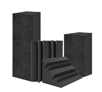 Eighosee Paquete de 12 Espumas AcúSticas de 12 X 7 X 7 Pulgadas, Espuma Absorbente de Sonido, Aislamiento de Paneles de Sonido de Alta Densidad para el Hogar de Estudios