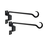 Eighosee Paquete de 2 Colgadores Giratorios para Plantas de 12 Pulgadas, Resistentes, para Exteriores, para Cestas Flores, Macetas, Comederos para Pájaros, Linternas, Campanillas de Viento