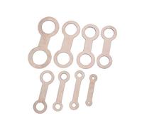 Eighosee Paquete de 8 instrumentos de viento de madera para saxofón, mantenimiento para ajustar la almohadilla de botón de saxofón