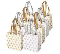 Eighosee Para novias, bodas, cumpleaños, Navidad, graduaciones, bodas, pequeñas (dorado, plateado, metálico, 8 unidades)