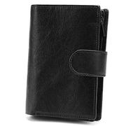 Eighosee para pasaporte para hombre, con capacidad para pasaporte, monedero, organizador para hombres, tarjetero, color negro, Black, Talla única
