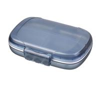 Eighosee Pastillero de Viaje Organizador PortáTil, Compartimento para Pastillas/Soporte, Vitamina HerméTico y una Prueba de Humedad Azul