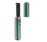 Eighosee Peine EléCtrico Multifuncional para Alisar el Cabello, Peine para Barba para Hombres, Rizador para Mujeres, Peine PortáTil de Viaje para Peinar-A