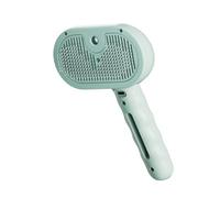 Eighosee Peine para Quitar el Pelo Suelto de Mascotas, para Gatos y Perros, con Función de Masaje, Color Verde