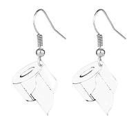 Eighosee Pendientes de Papel Toalla Pendientes Divertidos de AcríLico Rollos de Papel HigiéNico Tubo Papel Papel HigiéNico Pendientes