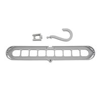 Eighosee Percha De Ropa Circular De Soporte Multipuerto Estante De Secado De Ropa Perchas De Plastico Multifuncion Estante De Almacenamiento Gris