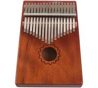 Eighosee Piano de pulgar Kalimba 17 con madera de caoba con bolsa, martillo y libro de música, para los amantes de la música, principiantes, niños