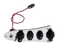 Eighosee Placa de Control de Bajo para Guitarra Eléctrica. Suministros Precableados. Placa de Control de Interruptor con Cable para Bajo Eléctrico.