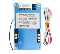 Eighosee Placa de Protección de Carga de Batería de Litio Ternaria 18650 Lmo de Ion de Litio 6S 20A 22,2 V con Protección de Equilibrio y Temperatura