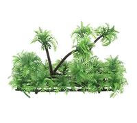 Eighosee Planta de Palma de Artificial de 3,9 Pulgadas de para Acuario Pecera Verde