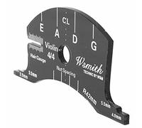 Eighosee Plantilla multifuncional para puentes de violín 4/4, herramienta de referencia para reparación de puentes de violín, herramienta de fabricación de raspadores de diapasón