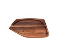 Eighosee Platos de Madera Bandejas de Madera Bandejas de Té Bandejas de Madera para la Cena Bandejas Bandejas de Postre Bandejas para Pan, Frutos Secos y Frutas S