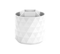 Eighosee Portalápices Giratorio de 360°, 5 Compartimentos, Estuche para Guardar Lápices, Pinceles de Maquillaje, Material de Oficina y Escuela, Color