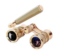 Eighosee Prismáticos mini de ópera de 1 pieza con 3 aumentos, telescopio de teatro, champán, dorado, regalo para niñas
