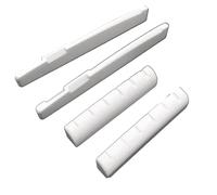 Eighosee Puente de hueso para guitarra acústica de 6 cuerdas, tuerca de 72 mm y tuerca de 43 mm, almohada folclórica