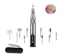 Eighosee Pulidora Inalámbrica USB, Kit de Herramientas Recargables de 35000 RPM para Reparación, Corrección y Limpieza de Bordes Finos.