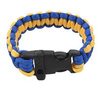 Eighosee Pulsera Paracord Camping Deporte Al Aire Libre Trekking Seguido Azul Amarillo