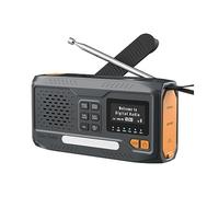 Eighosee Radio Bluetooth/FM Receptor de Radio Solar PortáTil Radio de Emergencia Radio de Manivela para Exteriores con Linterna LED/SOS