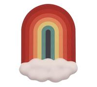 Eighosee Rainbow Mouse Pad Teclado Resto de Muñeca Espuma de Memoria Silicona Ergonómico-Mouse Pad Resto de Muñeca Portátil