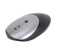 Eighosee Ratón inalámbrico Bluetooth 5.0 + 3.0 + 2.4G con carga de aleación de aluminio, modo ultrafino, ratón silencioso inalámbrico para PC portátil (negro)