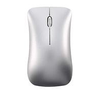 Eighosee Ratón inalámbrico Bluetooth 5.0/3.0 + 2.4G, modo de carga silenciosa, ratón inalámbrico de aleación de aluminio ultrafino (plata espacial)