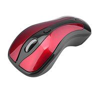 Eighosee Ratón inalámbrico de 2,4 G, giroscopio 6D, con receptor nano USB, ratón óptico inalámbrico y mouse aéreo, adecuado para periféricos de escritorio PR-01 (negro + rojo)