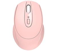 Eighosee Ratón inalámbrico portátil de 2.4 GHz silencioso para estudiantes, color rosa, ratón para oficina, laptop, escritorio