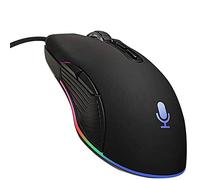 Eighosee Ratón inteligente de traducción de voz AI con cable para negocios, oficina, hogar, máquina de escritura, ratones de PC