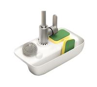 Eighosee Rejilla Drenaje para Doméstico, Grifo, Rejilla de Drenaje A Prueba Salpicaduras, Almohadilla, Trapo de Esponja, Caja de Almacenamiento de Dispositivos de Lana de Acero, B