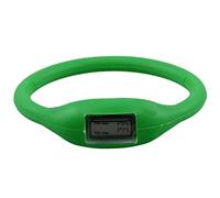 Eighosee Reloj de pulsera deportivo digital de goma de silicona con anión, unisex, color verde, verde