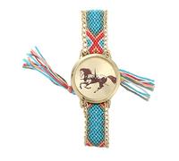 Eighosee Relojes de punto de cuerda de caballo para mujer, Color A