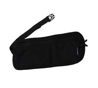 Eighosee Riñonera de viaje con cremallera para pasaporte, color negro, Black