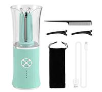 Eighosee Rizador de Pelo Inalámbrico Portátil: Calentamiento Rápido, 4 Configuraciones de Temperatura, Carga Automática, Prevención de Escaldaduras