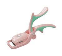 Eighosee Rizador de PestañAs con, Rizadores de PestañAs EléCtricos con Peine, Rizador de PestañAs con Recargable por USB, 3 Modos de Calentamiento Rosa