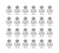 Eighosee Robot Colgante una Granel Colgante MecáNico Plata Metal Robot Retro Futurista Retro Collar Pulsera