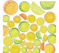 Eighosee Rodajas de LimóN de SimulacióN Rebanada de LimóN Artificial de PláStico, SimulacióN de Limones Falsos Fruta Artificial Limones de PláStico