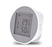 Eighosee Sensor de Temperatura y Humedad Tuya Wifi, Termómetro e Higrómetro para Interiores, Detector con Aplicación Smart Life, Alimentado por Batería o USB