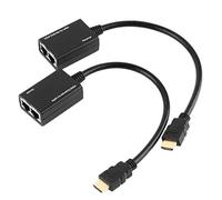 Eighosee Sobre RJ45 CAT5E CAT6 LAN Ethernet Balun Extender Repetidor Hasta 1080P