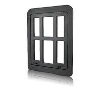 Eighosee Solapa para Mascotas para Mosquitera Solapa para Perros con Imanes Solapa para Gatos Mosquitera Puerta FáCil InstalacióN para Gatos/Perros Negro