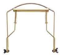 Eighosee Soporte de cuello para armónica, 10 agujeros, soporte para arpa, color dorado