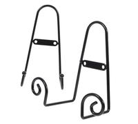 Eighosee Soporte de Exhibición Placa, Soportes de Metal, Estante de Almacenamiento, Soportes de Fotos,Caballete de Escritorio, Posavasos, Soporte de Exhibición de Platos, 2 Uds.