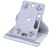 Eighosee Soporte giratorio de piel sintética universal para mesa Android de 7 pulgadas, color negro